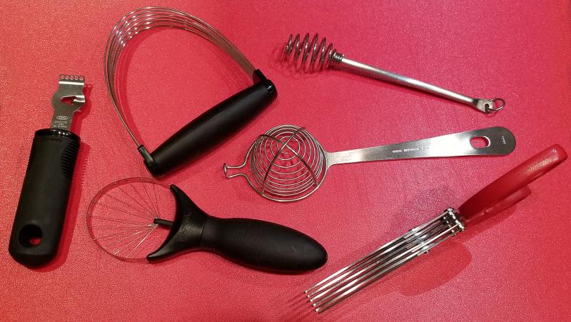 Can you name all these kitchen gadgets? I'll bet your favorite foodie/home cook can. Treat him or her to the gift that keeps on ... cutting, straining, separating, drizzling and zesting. BOB YESBEK PHOTO